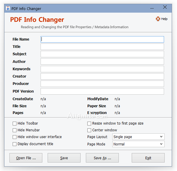 Adept PDF Info Changer