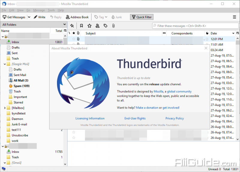 mozilla thunderbird login